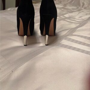 Boutique 9 Black Heels with Silver Accents